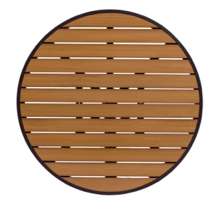 Longport Aluminum and Synthetic Teak Round Table Top