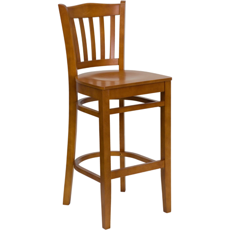 Classico Wood Barstool with Wood Seat