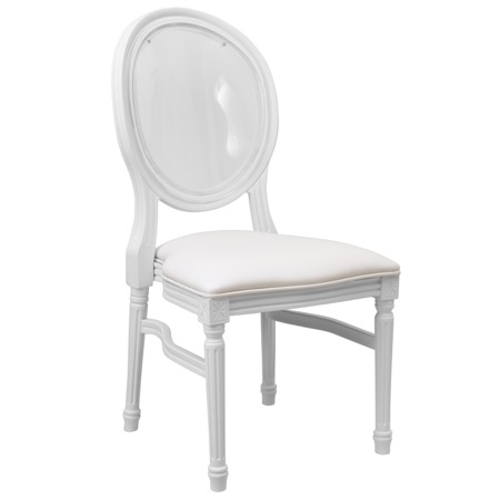 Alberto Side Chair with Transparent Back