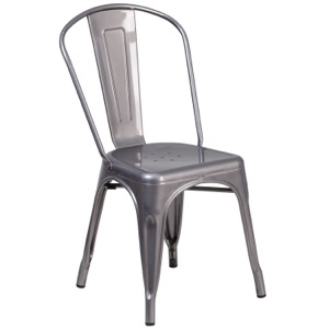 Grayson Clear Coated Metal Indoor Chair