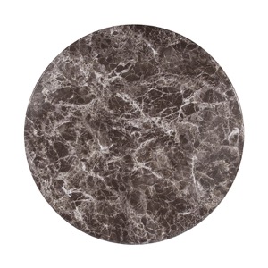 Round Grey Marble Laminate Table Top