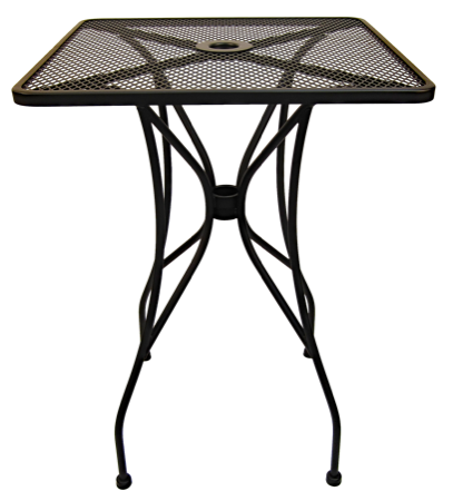 Wrought Iron Bar Table-square