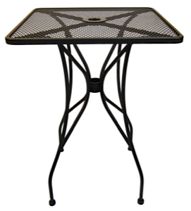Wrought Iron Bar Table-square