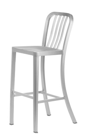 Aluminum Sandra Navy Barstool