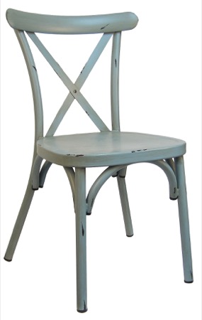 Aluminum Cross Back Chair