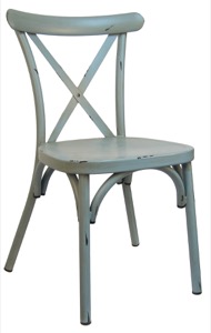 Aluminum Cross Back Chair