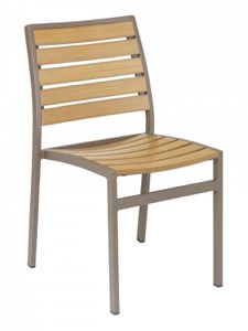 Sahara Outdoor Aluminum Side Chair-Stackable