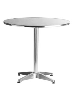 Aluminum 31.5" Round Restaurant Table