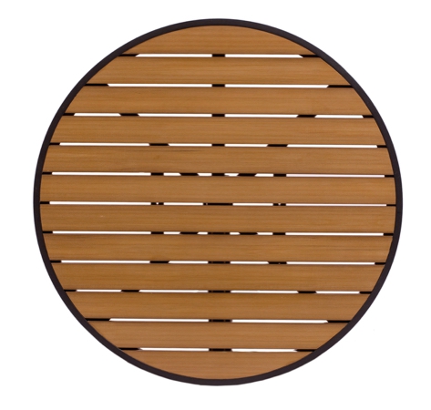 Longport Aluminum and Synthetic Teak Round Table Top