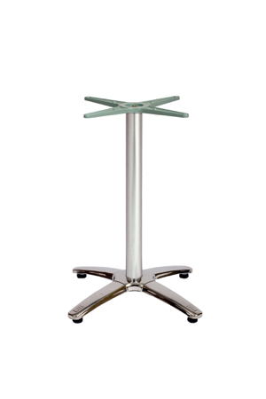 Stiletto Stainless Steel and Aluminum Restaurant Table Base