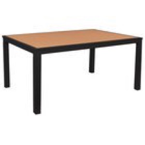 35"x71" Rectangular Longport Aluminum and Synthetic Teak Table - 4 leg