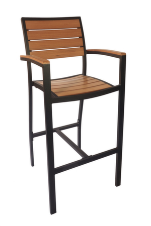 Largo Outdoor Aluminum Barstool with Arms