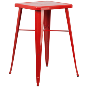 24" Square Top Tolix Cafe Bar Table