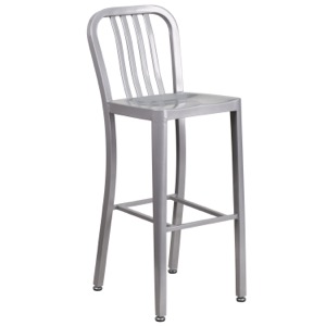 Navy Style Metal Indoor-Outdoor Bar Stool