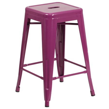 Tolix Pastel  Backless Counter Stool