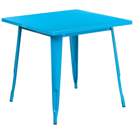 Square Tolix Pastel Cafe Table-31.5