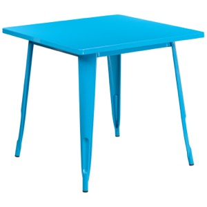 Square Tolix Pastel Cafe Table-31.5"