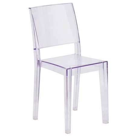 Transparent Chair with Square Back