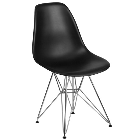 Bailey Side Chair with Chrome Base