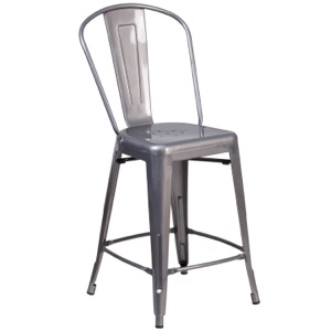 Grayson Clear Coated Metal Counter Stool