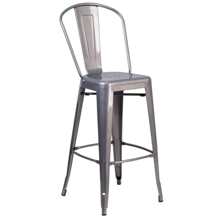 Grayson Clear Coated Metal Barstool