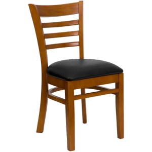 Diana Ladder Back Chair with Upholstered Seat