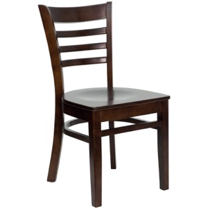 Diana Ladder Back Chair with Wood Seat