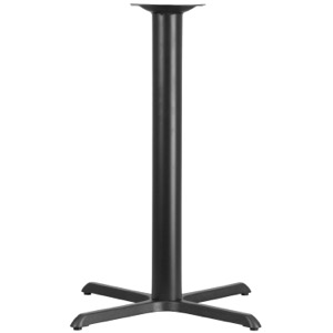 Restaurant Table X-Base with 4'' Diameter Column-Bar Height