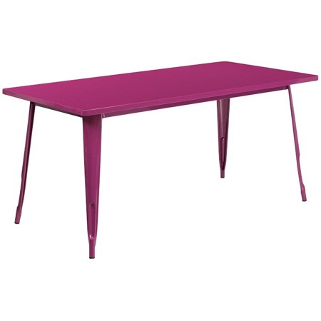 Rectangular Tolix Pastel Cafe Table-31.5