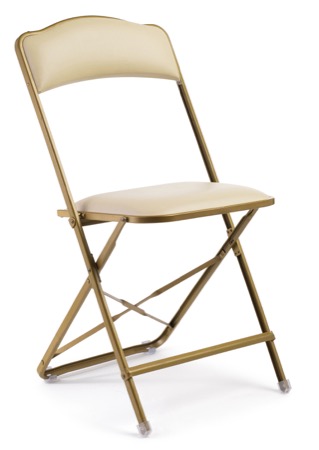 Fritz Style Folding Chair with Gold Frame 19