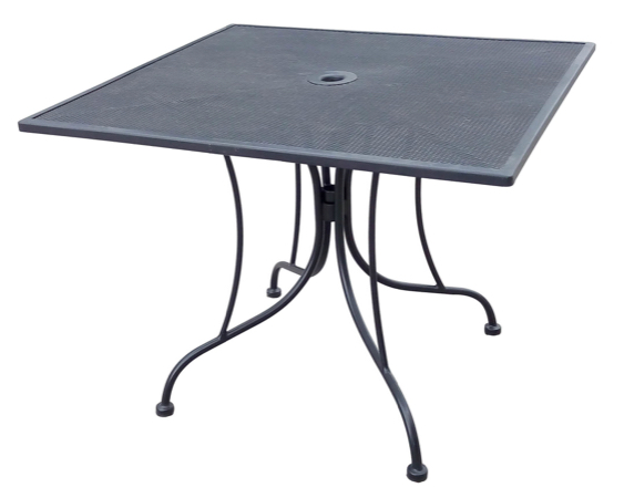 Wrought Iron Black Mesh Table 36