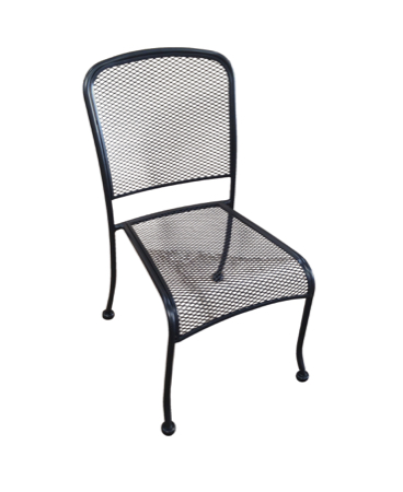Wrought Iron Mesh Side Chair
