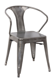 Galvanized Steel Arm Chair