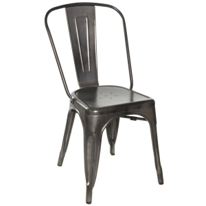 Gunmetal Galvanized Steel Chair