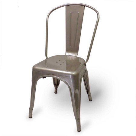 Mason Clear Coated Metal Indoor Chair