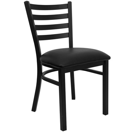 Black Ladder Back Restaurant Chair